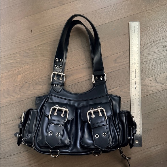 Doll Kill Current Mood buckled grommet bag - Picture 8 of 9